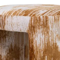 WOOOD Poef Charlie Karamelbruin - Ø 45 cm