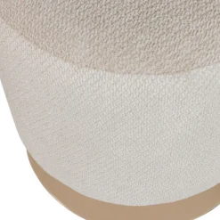 WOOOD Poef Islen Beige - Ø 39 cm