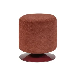 WOOOD Poef Islen Bordeauxrood - Ø 39 cm