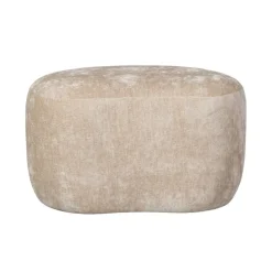 WOOOD Poef Popular Beige - 73x51 cm