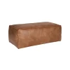 WOOOD Poef Rodeo Cognac - 120x60 cm