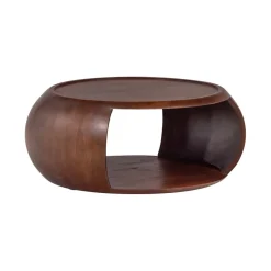 WOOOD Salontafel Cole Bruin - Ø 72 cm