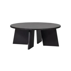 WOOOD Salontafel Fries Zwart - Ø 90 cm