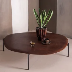 WOOOD Salontafel Kota Bruin - 121x97 cm