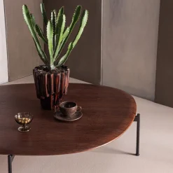 WOOOD Salontafel Kota Bruin - 121x97 cm