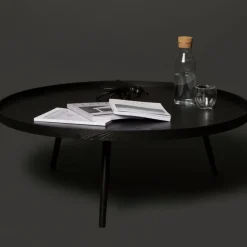 WOOOD Salontafel Mesa Zwart - Ø 100 cm
