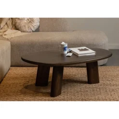 WOOOD Salontafel Roundly Bruin - 110x60 cm