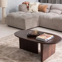 WOOOD Salontafel Seam Walnoot - 110x60 cm