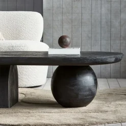 WOOOD Salontafel Steppe Zwart - 110x72 cm