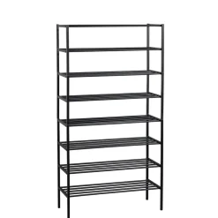 WOOOD Schoenenrek Ferro Zwart - 85x160x35 cm