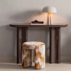WOOOD Sidetable Evara Donkerbruin - 120x80x35 cm