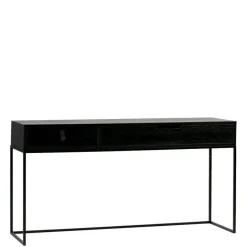WOOOD Sidetable Silas Zwart - 140x74x40 cm