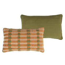 WOOOD Sierkussen Vola Groen / Terra - set 4 stuks