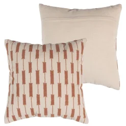 WOOOD Sierkussen Zena Roze / Roestbruin - set 4 stuks