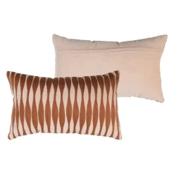 WOOOD Sierkussen Zena Roze / Roestbruin - set 4 stuks