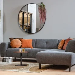 WOOOD Spiegel Doutzen Zwart - Ø 115 cm