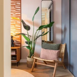 WOOOD Spiegel Doutzen Zwart - 40x170 cm