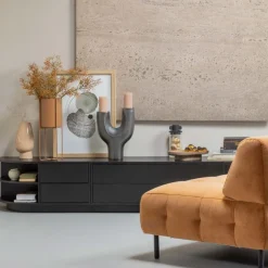 WOOOD TV-meubel Finca Zwart - 100x40x40 cm