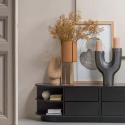 WOOOD TV-meubel Finca Zwart - 78x40x40 cm