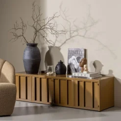 WOOOD TV-meubel Level Honinggeel - 160x44x44 cm