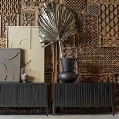 WOOOD TV-meubel New Gravure Zwart - 150x56x44 cm