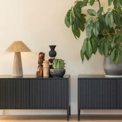 WOOOD TV-meubel New Gravure Zwart - 100x56x44 cm