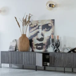 WOOOD TV-Meubel New Gravure Bruin - 150x56x44 cm