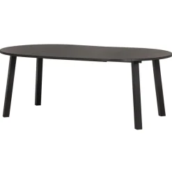 WOOOD Uitschuifbare Eettafel Lange Jan Zwart - 120/160/200x120 cm