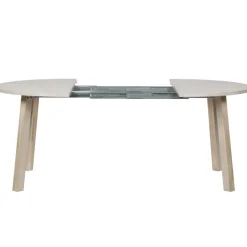 WOOOD Uitschuifbare Eettafel Lange Jan Wit - 120/160/200x120 cm