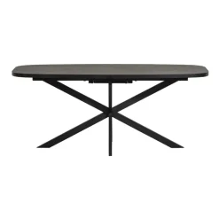 WOOOD Uitschuifbare Eettafel Arros Zwart - 180/220x90 cm