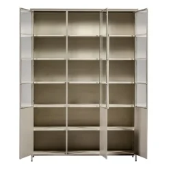 WOOOD Vitrinekast Exhibit XL Zand - 142x200x44 cm