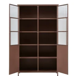 WOOOD Vitrinekast Exhibit Tan - 99x170x44 cm