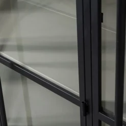 WOOOD Vitrinekast Exhibit XL Zwart - 142x200x44 cm