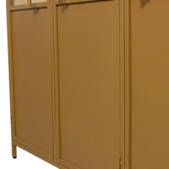 WOOOD Vitrinekast Exhibit XL Honinggeel - 142x200x44 cm