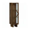 WOOOD Vitrinekast Kella Donkerbruin - 40x137x39 cm