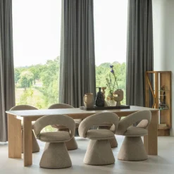 WOOOD Vitrinekast Kella Donkerbruin - 40x137x39 cm