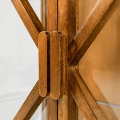 WOOOD Vitrinekast Kella Naturel - 100x132x44 cm