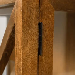 WOOOD Vitrinekast Kella Naturel - 100x132x44 cm