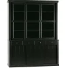 WOOOD Vitrinekast Lagos Zwart - 166x214x48 cm