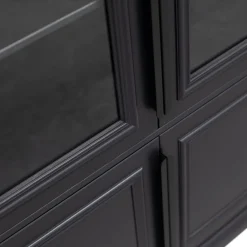 WOOOD Vitrinekast Organize Zwart - 110x215x44 cm