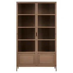 WOOOD Vitrinekast Ronja Bruin - 110x189x43 cm