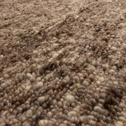 WOOOD Vloerkleed Efia Bruin - Ø 200 cm