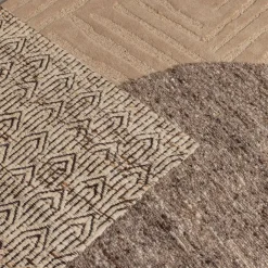 WOOOD Vloerkleed Efia Bruin - Ø 200 cm