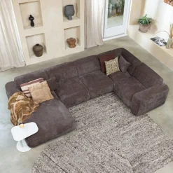 WOOOD Vloerkleed Efia Bruin - 170x240 cm