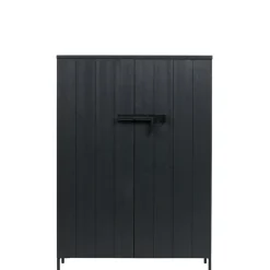 WOOOD Wandkast Bruut Zwart - 100x140x41 cm