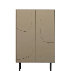 WOOOD Wandkast Cadiz Mud - 85x135x40 cm