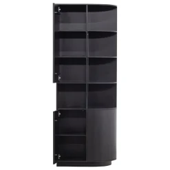 WOOOD Wandkast Finca Zwart - 78x210x40 cm