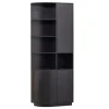 WOOOD Wandkast Finca Zwart - 78x210x40 cm