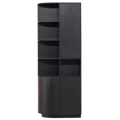 WOOOD Wandkast Finca Zwart - 78x210x40 cm