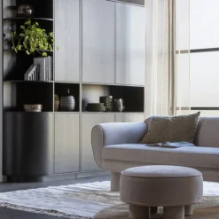 WOOOD Wandkast Finca Zwart - 78x210x40 cm